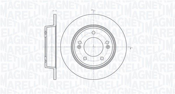 MAGNETI MARELLI Тормозной диск 361302040381